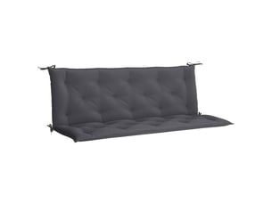 Coussin de banc de jardin, coussin d'assise anthracite tissu oxford cf52649