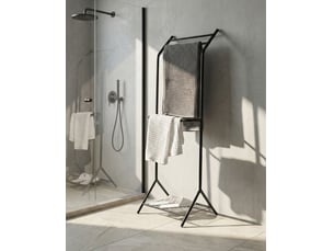 Porte-serviettes cotia métal noir