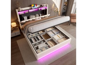 Lit coffre 140x200 cm <strong></strong> <strong>Bliss Lite</strong> coloris beige