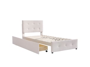 Lit simple 90x200 cm    coloris beige
