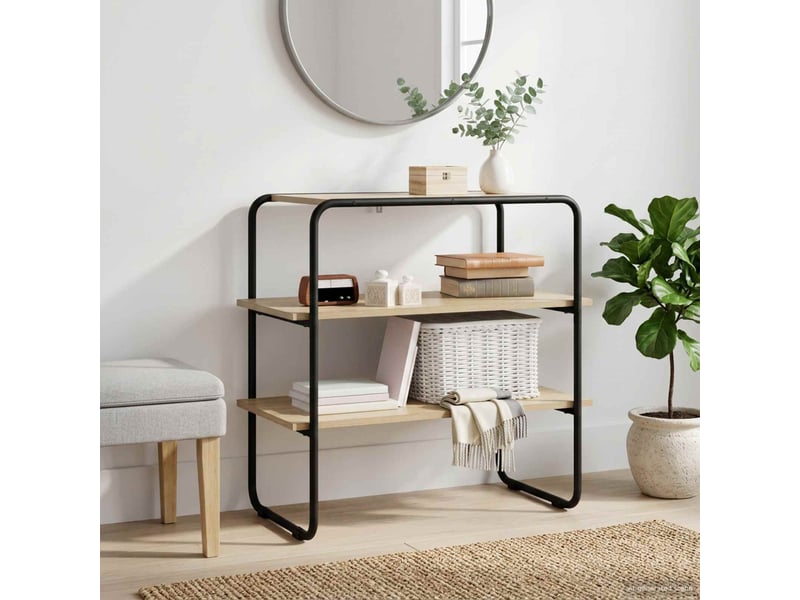  Vidaxl table console chêne sonoma 80 x 41 x 75 cm bois d'ingénierie  - Conforama B