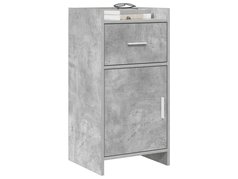  Buffet - bahut - meuble de rangement gris béton 40 x 36 x 80 cm bois d'ingénierie  - Conforama C