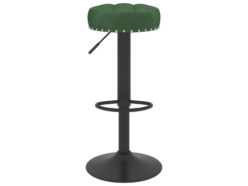  Lot de 2 tabouret de bar, chaise de bar vert foncé velours shl83095  - Conforama C