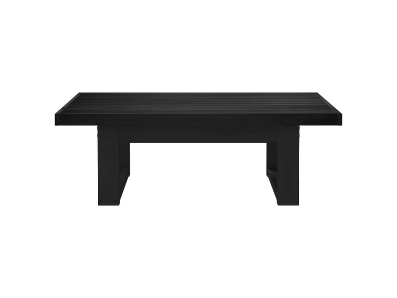  Table basse - table de salon - table à thé noain noir 119 x 60 x 40 cm bois de pin massif  - Conforama C