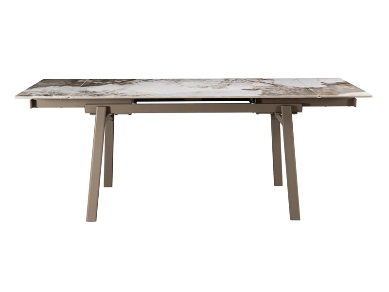  Table à manger à rallonge 140200×80, plateau en céramique  - Conforama C