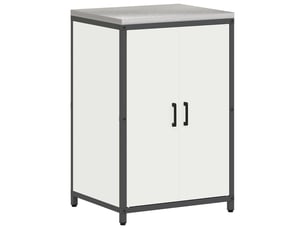 Meuble de rangement de cuisine hattem blanc 60x50x92cm