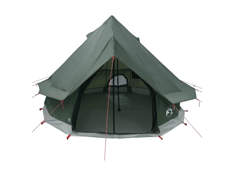  Tente tipi, tente de camping 4 personne vert armée polyester et acier  - Conforama D