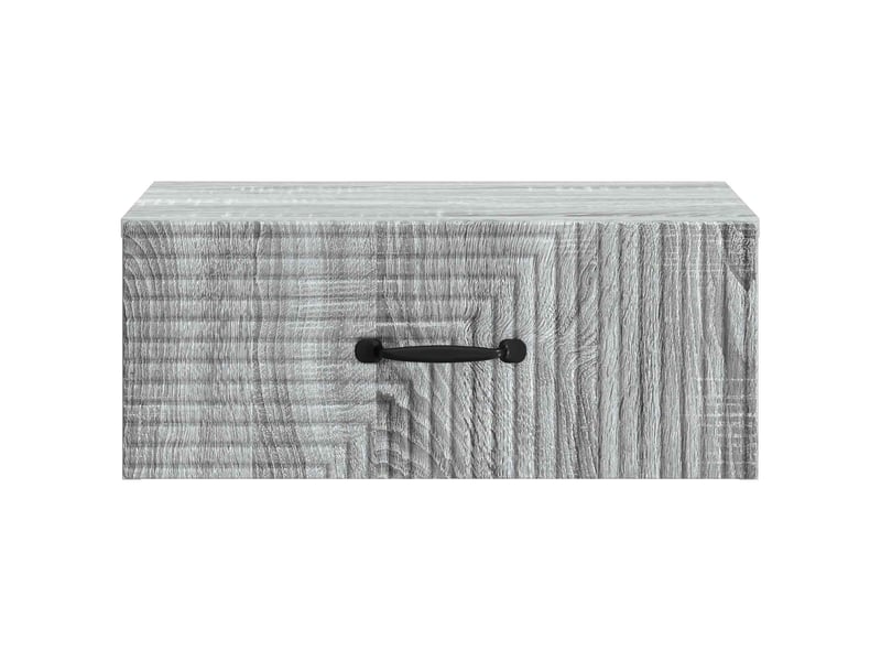  Table de chevet - cabinet de chevet - table de nuit mural sonoma gris 49 x 34,5 x 20 cm  - Conforama D