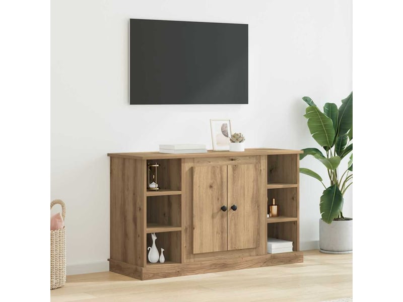 Buffet - bahut - meuble de rangement chêne artisanal 100 x 35,5 x 60 cm bois d'ingénierie - Conforama B