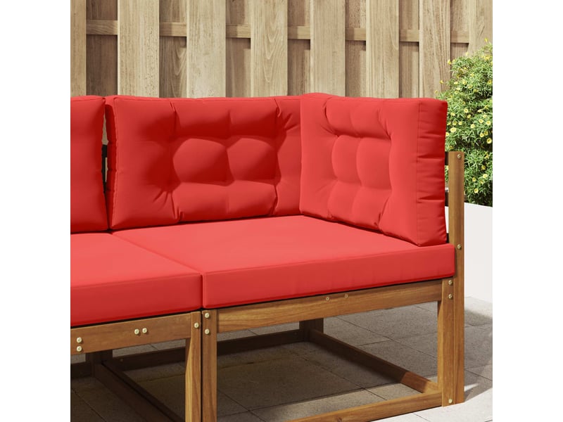  Coussin de canapé d'extérieur, coussin de chaise polyester rouge 80 x 80 cm cf54159  - Conforama B