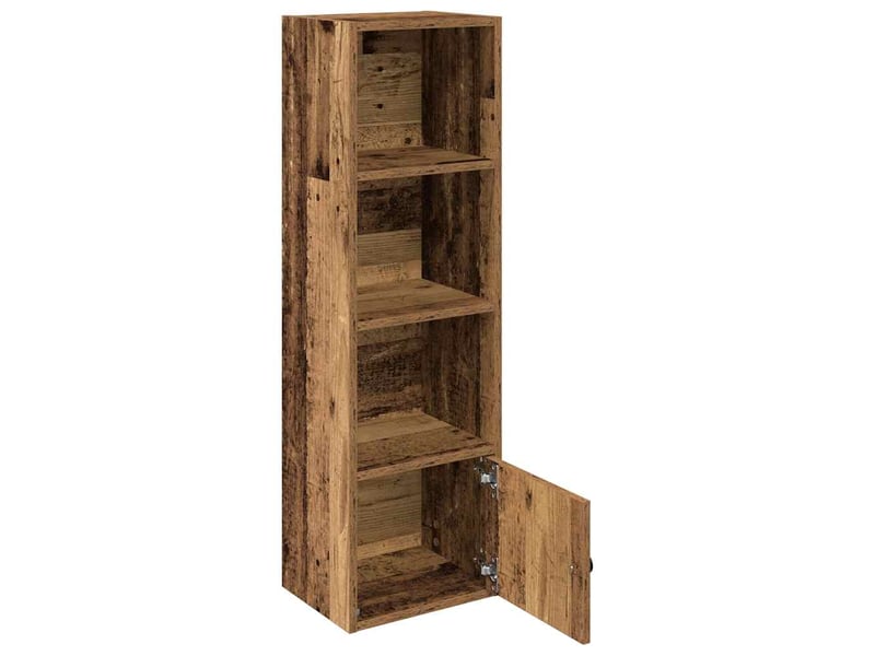  Bibliothèque, meuble de rangement salon vieux bois 31x24x102 cm bois d'ingénierie  - Conforama D