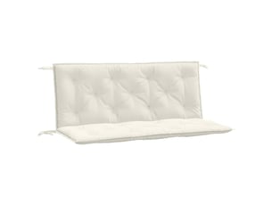 Lot de 2 coussins de banc de jardin, coussins d'assise crème mélangé tissu cf58655