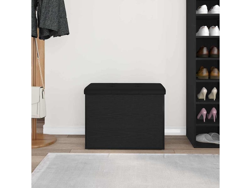  Banc chambre, banc de rangement chêne noir 62x42x45 cm bois d'ingénierie  - Conforama D