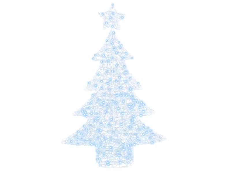  Sapin de noël, arbre de noël 100 led blanc froid 120 cm acrylique cf60935  - Conforama D