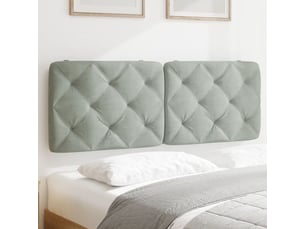 Tete de lit A poser largeur 122 cm <strong></strong> <strong></strong> argenté