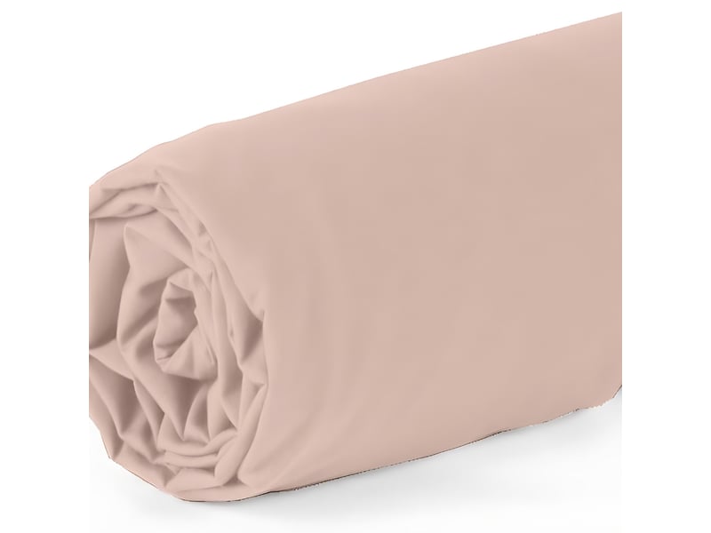  Drap housse 160x200 cm bambou métis rose PD23148 - Conforama B