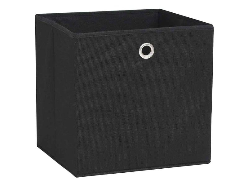  Boîtes de rangement 10 pcs tissu intissé 28x28x28 cm noir  - Conforama A