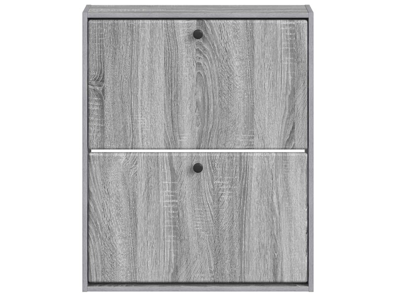  Meuble à chaussures mural, armoire à chaussures breda 71x17x86 cm sonoma gris  - Conforama D