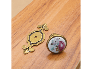Lot de 10 poignées de porte en céramique européennes, jeu de poignées de meubles de style rétro, adaptées à la décoration de la maison