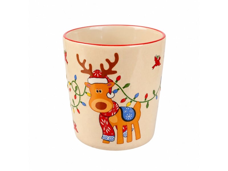  Mug en céramique, renne et pingouin, 350 ml  - Conforama A