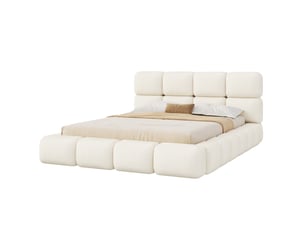 Lit coffre 180x200 cm <strong></strong>  <strong></strong> coloris blanc