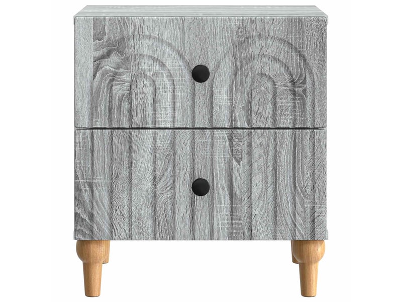  Table de chevet 2 pièces sonoma gris 43 x 34,5 x 48 cm  - Conforama E