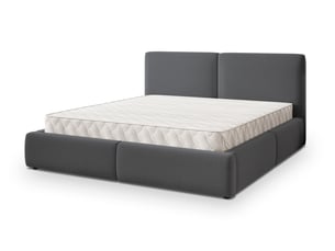 Lit coffre 180x200 cm MASSENO coloris gris