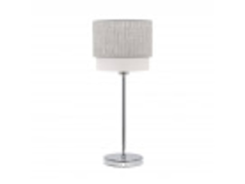  Lampe à poser fabrilamp kenya grisblanc 1 x e14 45 x 18 x 18 cm 111071028 - Conforama B