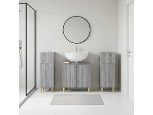 Ensemble de meuble de salle de bain 3 pièces arnhem sonoma gris cf63332