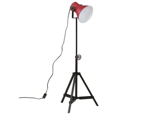 Lampadaire salon, lampe sur pied 25 w rouge délavé 35x35x6595 cm e27
