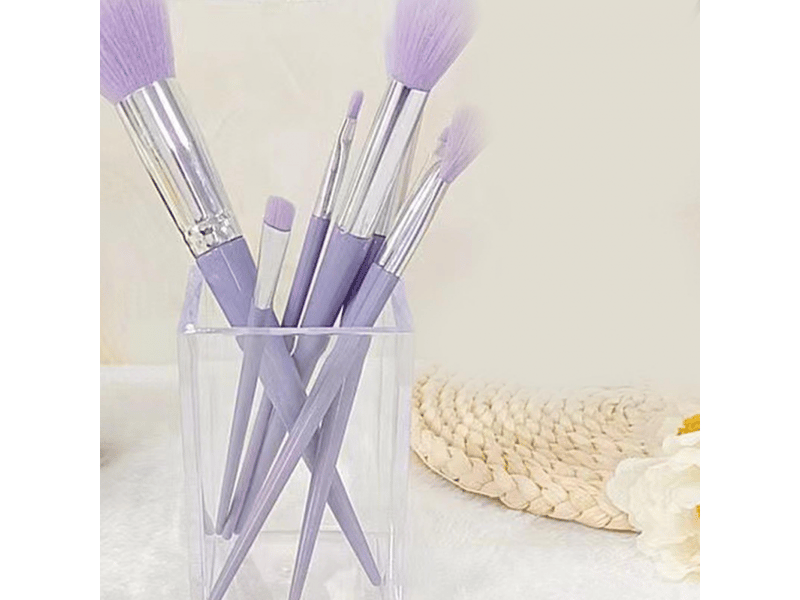  Pot à crayons de bureau en acrylique, organiseur de rangement transparent de grande capacité pour pinceaux de maquillage  - Conforama C