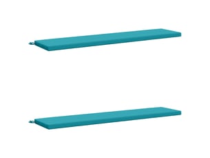 Lot de 2 coussins de banc, coussins d'assise soest 100 % polyester turquoise cf57508