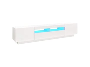 Meuble tv coloris blanc 200 cm <strong></strong>  <strong></strong>