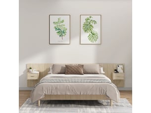 Tete de lit largeur 32.5 cm marron