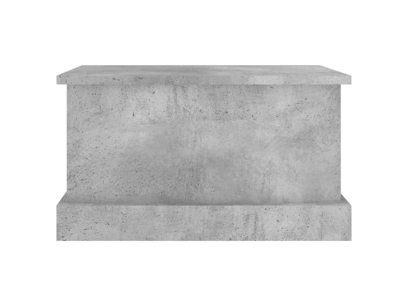  Boîte de rangement, coffre de rangement gris béton 50x30x28 cm bois d'ingénierie  - Conforama E