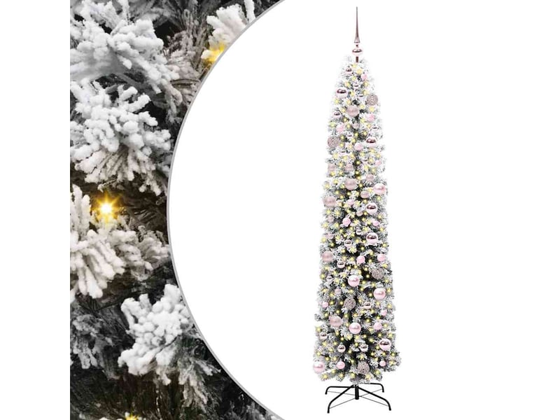  Sapin de noël artificiel, arbre de noël vert 180 cm pvc et acier et plastique shl561  - Conforama B