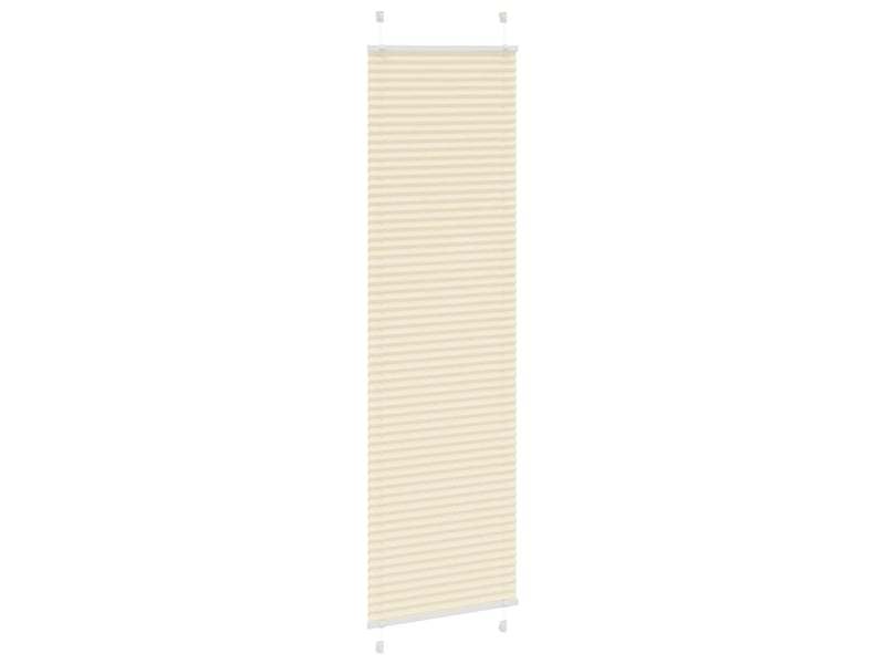  Store plissé, store de fenêtre crème 55x200 cm largeur du tissu 54,4 cm polyester cf46843  - Conforama C