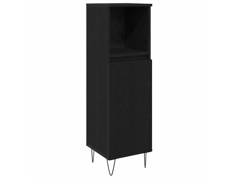 Ensemble de mobilier de salle de bain 3 pc chêne noir cf64333 - Conforama C