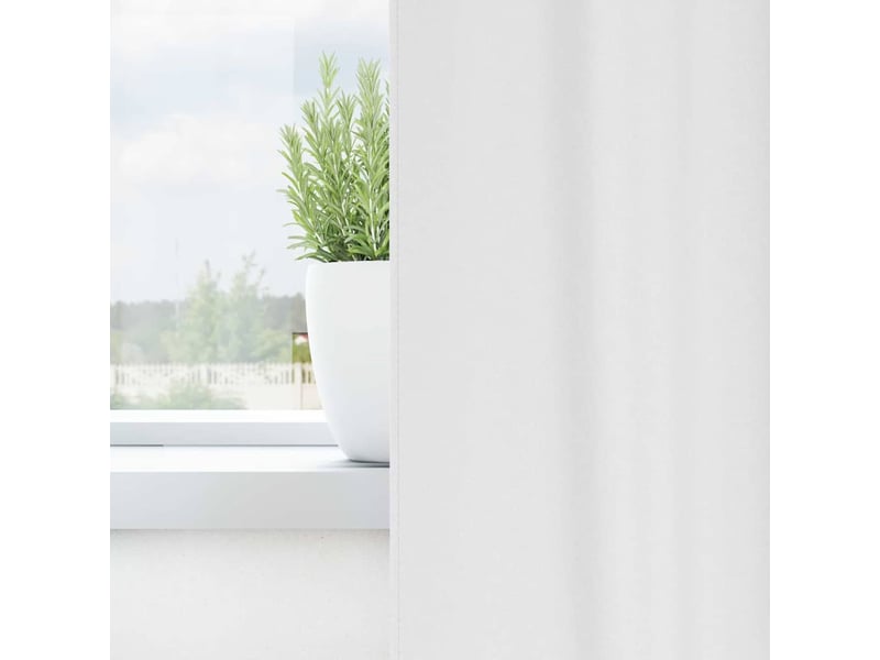  Lot de 2 rideaux occultants, rideaux black-out avec anneaux blanc pur 260 x 140 cm cf44583  - Conforama C