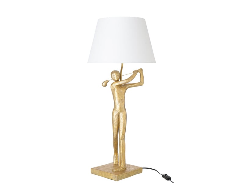  Lampe à poser golfeur viggo 80cm doré  - Conforama A