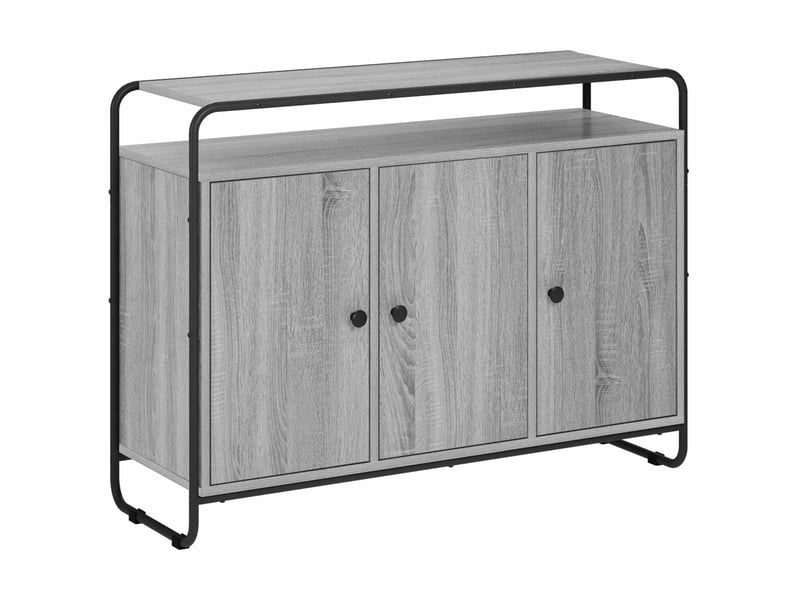  Buffet salon, buffet de rangement sonoma gris 102x35x75 cm bois d'ingénierie shl20380  - Conforama A