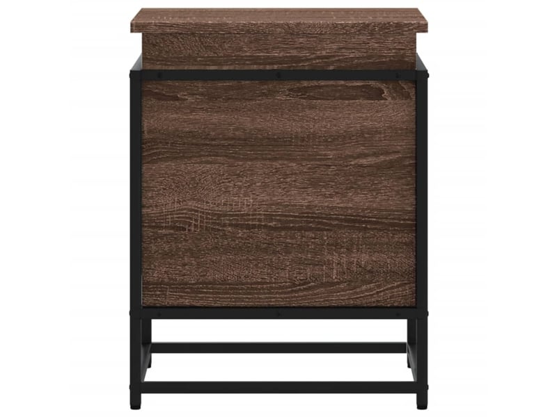  Boîte de rangement, coffre de rangement avec couvercle chêne marron bois ingénierie shl597  - Conforama D