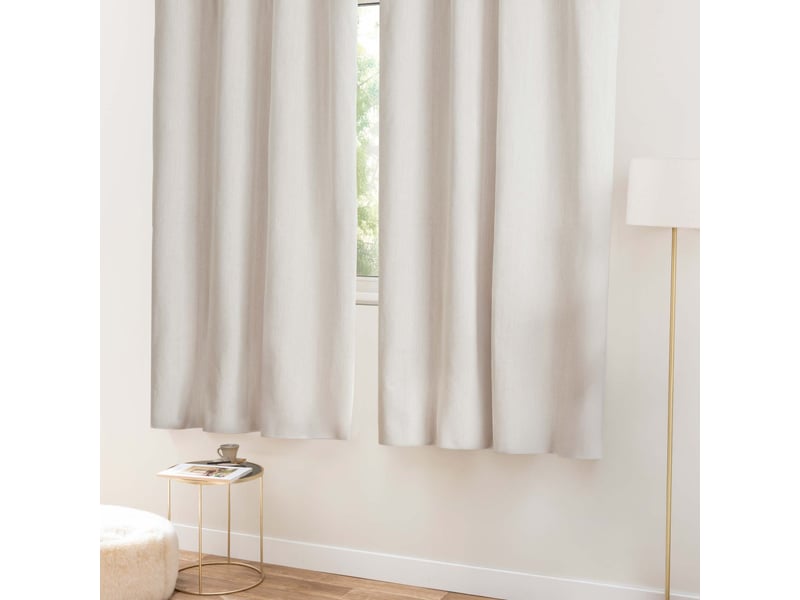  Rideau occultant à œillets 140 x 180 cm abyss tissu tissé uni 1613206 - Conforama D