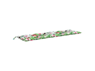 Coussin de banc de jardin, coussin d'assise multicolore 200x50x7 cm tissu cf52769