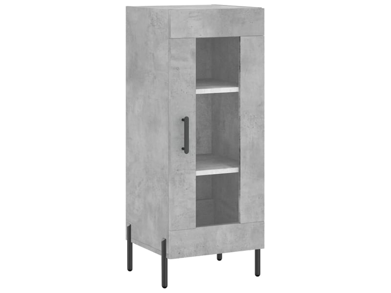  Buffet haut - bahut - meuble de rangement gris béton 34,5x34x180 cm bois d'ingénierie  - Conforama E
