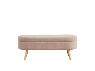 Banc de rangement 110x40x42 cm rose avec coffre et trous d’aération