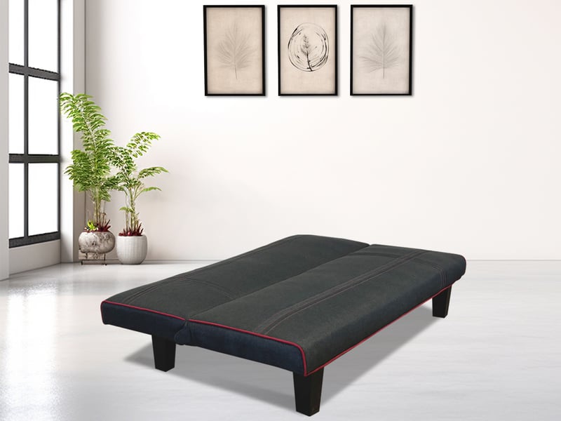 Banquette clic clac 3 places gris - segura Segura01 - Conforama R