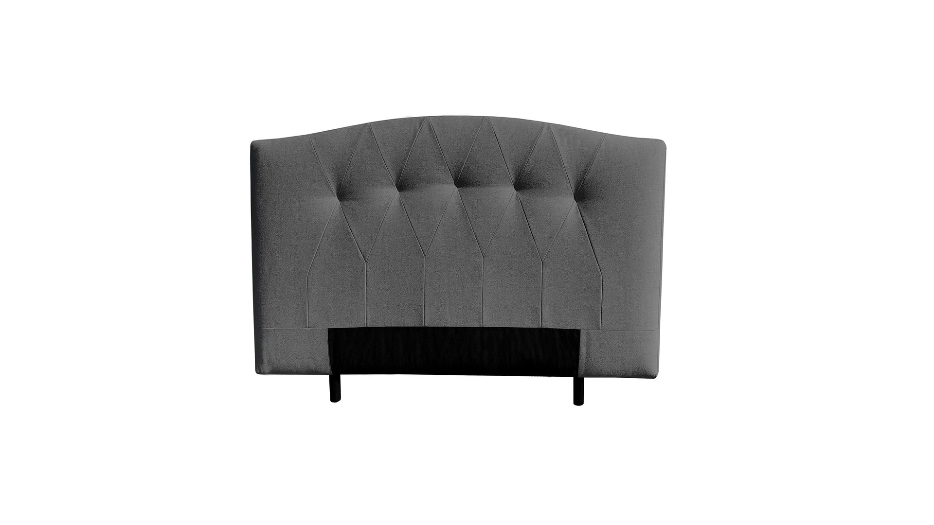 Tête de lit 165 cm gris CHERY gris bois massif Conforama