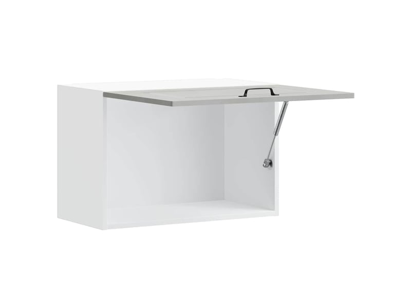 Meuble de rangement, armoire murale de cuisine kalmar gris béton bois d'ingénierie shl5372 - Conforama E