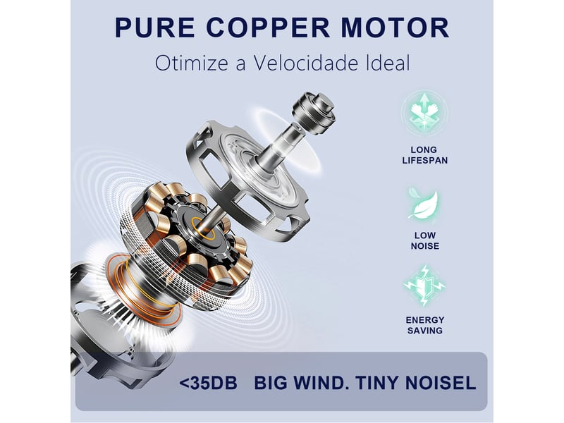  Ventilateur de plafond 107 cm éclairage led dimmable bois massif noir et noyer foncé réversible télécommande minuterie et mémoire  - Conforama C